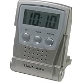 TimeVision Travelers LCD and Talking Alarm Clock