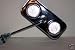 Rectangle Chrome Mirror with Clear Reflector Bike Bicycle