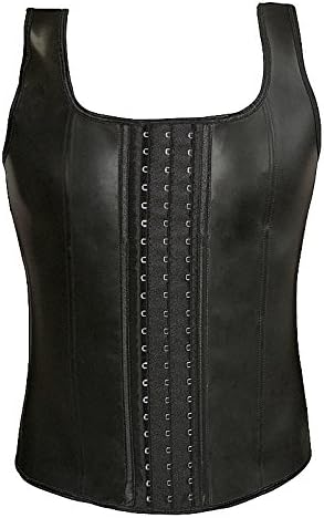 Men's Latex Trainer Waist Cincher Workout Sport Firm Shapewear (2XL (Waist 41''-42''), Waist Vest Style)