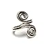 Double Twist Sterling Silver Ear Cuff