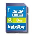 ByteStor 8GB SDHC Class 4 Memory Card