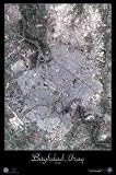 Satellite Print of Baghdad, Iraq, 24 x36
