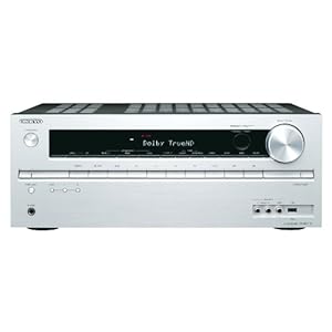 Onkyo TX-NR414 5.1 Netzwerk AV-Receiver für Apple iPhone/iPod (HD-Audio, 3D Ready, RDS, USB 2.0) silber