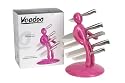 New Pink Voodoo Knife Block Kitchen Set with 5 Knives