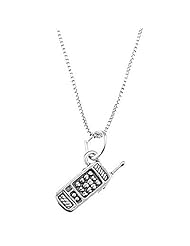 Sterling Silver One Sided Cell Phone Necklace