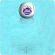 New York Mets MLB Baseball Floating Thermometer