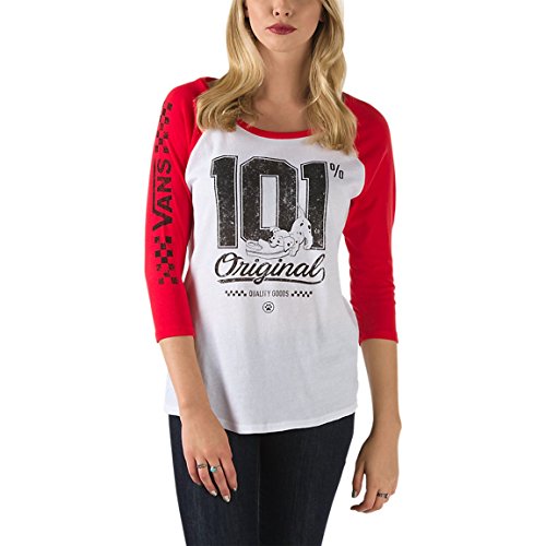 Vans Women's Disney Dalmatians 101 Original Pup 3/4 Sleeve Baseball T-Shirt