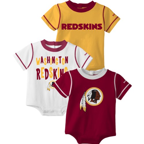 Reebok Washington Redskins Newborn 3 Pc. Creeper Set 3-6 Months