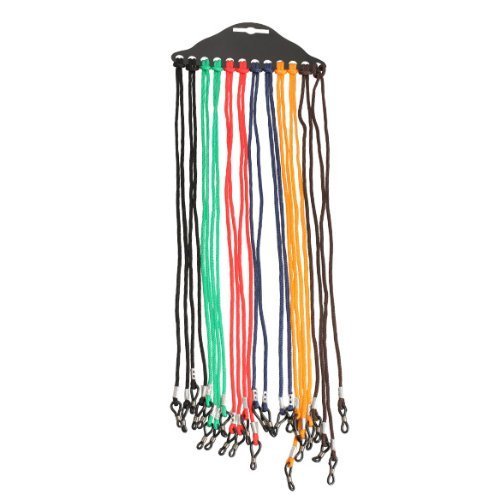 Crazycity New Fashion Hign Quality 12 Pcs Unisex Eyewear Braided Colorful Nylon Cord Sports Reading Glass Sunglass Neck Safety Strap Eyeglass Cord Lanyard Holder