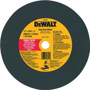 DeWalt DW8004 12 x 7 64 x 1 General Purpose Chop Saw Wheel - Metal by DeWalt
