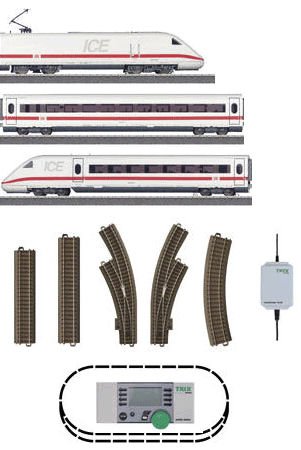 Trix  German Railroad, Inc. DB AG class 402 InterCity Express Three-part HO scale train set