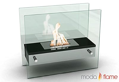 Moda Flame Naples H Tabletop Firepit Bio Ethanol Ventless Fireplace Black