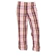 Raspberry Sparkle Cotton tie cord cotton pants tabbed for capris roll-up for lounging, sleep, sports. Unisex relaxed fit,