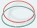 Hula Hoop 80cm gestreift
