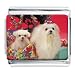Christmas Maltese Dogs Italian Charm