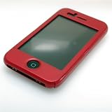 Apple iPhone 3G Soft Polycarbonate Slim fit Case -Red (Cozip Brand) Plus Smudge Free Screen Protector-Made in Korea