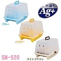 砂落としマット付脱臭ネコトイレ　SN-520　ライトブラウン