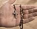 Intercession First Wood Rosary - Made in Brazil (Walnut - 6/8mm Beads