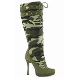 Women's La426-Sergeant 4.5Canvas Knee High Boot With 0.75