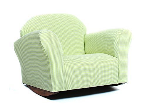 KEET Roundy Rocking Kid s Chair Gingham, Green