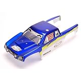 Team Losi Mini-Desert Truck Painted Body, Blue with Stickers by TEAMLOSI