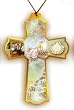 Baptism Necklace with Cord, 2 x 1.5" - MADE IN ITALY