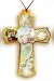 Baptism Necklace with Cord, 2 x 1.5" - MADE IN ITALY
