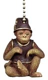 tropical ceiling fans Tiki Tropical Monkey Ceiling Fan Light Pull Chain