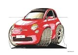 FIAT 500 KOOLART image CERAMIC MUG 2052 from The Moneyman
