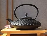 Tetsubin Japanese style large  hobnail black Cast Iron tea pot kettle 0.8L  from Gifts Of The Orient