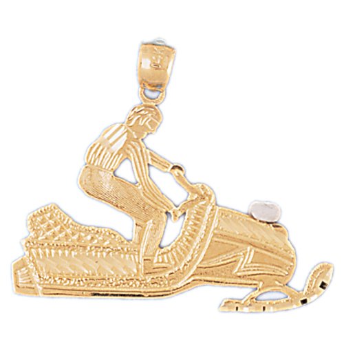 CleverEve's 14K Gold Pendant Skiing - Snowboarding 3.1 - Gram(s)