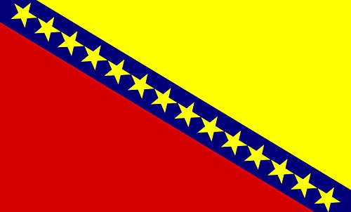 ?e?inovo Oble?evo Municipality Flag 20x30cm | 8x12in for Diplomat-Flags Car Flag Poles