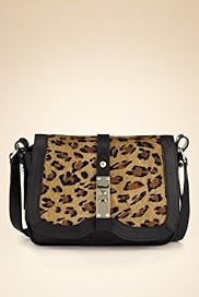 Autograph Leather Leopard Print Shoulder Bag