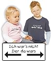 Baby/Kinder Langarmshirt mit Druck ICH WARS NICHT (046.47)