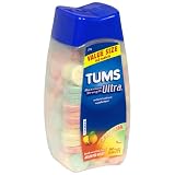 Tums Antacid/Calcium Supplement, Maximum Strength, Assorted Fruit, Tablets, Value Size 160 tablets (Pack of 2)
