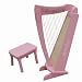 15 String Harp in Pink