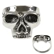 316L CASTING STAINLESS STEEL SKULL RING WIDTH: 22mm