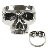 316L CASTING STAINLESS STEEL SKULL RING WIDTH: 22mm