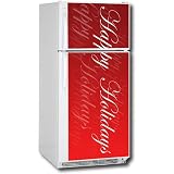 Appliance Art 11153 Appliance Art Happy Holidays Script Refrigerator Cover