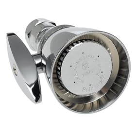 Pollenex B1011 2-Setting Adjustable Showerhead, Chrome