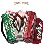 Del Sol Button Accordion 12 Bass 3 Switch BLACK