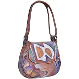 Anuschka Medium Hobo Flap-Abstract Classic Leather Handbags