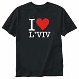 T-Shirt Black  Love Classic L'viv  Ukraine City