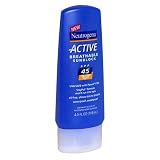 Neutrogena Active Breathable Sunblock, SPF-45, 4-Ounce Bottles (Pack of 2)