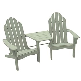 Cottage Classics Adirondack Tete-A-Tete - Sage by Adirondack Furniture