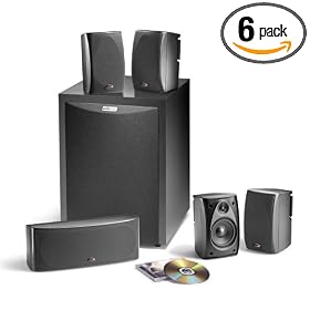 Polk Audio RM6750 5.1 Channel Home Theater Speaker System (Set of Six, Black)