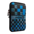 QUIKSILVER iPad mini Neoprentasche H�lle Schutzh�lle - Blaues Karomuster f�r das Apple iPad mini Tablet