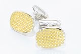 Sterling silver handmade cufflinks with enamel