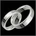 Didier - Exclusive 5mm Wide Platinum Wedding Band with Bevelled Edge - Custom Made for Him & Her.