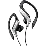 Jvc Haeb75s Sports Ear Clip Headphones with Adjustable Clip - Silver